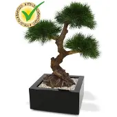 Maxifleur Kunstplanten UV bestendige Pinus Bonsai x3 60 cm