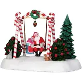 Lemax Kerstfiguur Santa swing