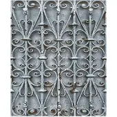 Dutch Wallcoverings Faux Semblant ijzeren hek blwgrijs behang (vliesbehang, grijs)