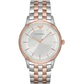 Giorgio Armani Emporio AR11044 herenhorloge, roestvrijstalen kast, metalen band