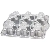 Nordic Ware gingerbread kids bakvorm 6 stuks 31 x 25 cm gietaluminium grijs