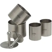 Küchenprofi kook- en dessertringset rvs 6-delig