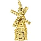 Trendjuwelier huiscollectie 4001711 Gouden bedel Molen