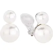 Traveller pareloorclip - met 8 en 12mm Swarovski Crystal parels - #113105