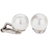 Traveller pareloorclip - met 10mm Swarovski Crystal parel - #700110