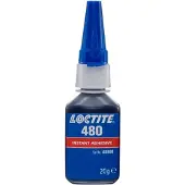 Loctite 480 20g zwart - Taai snellijm, zwart, langzaam