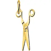 Trendjuwelier huiscollectie 4002185 Gouden bedel Schaar