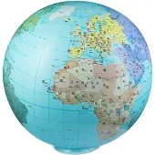Caly XXL opblaasbare wereldbol