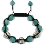 Heaven Eleven heren Armband shamballa amazoniet crystal