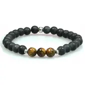 Heaven Eleven heren armband Onyx Tigereye