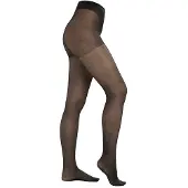 Falke Leg Vitalize Medium 20 (40592) - Panty - Dames - Zwart - Maat XL