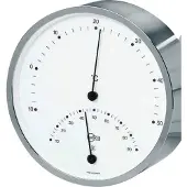 Barigo 901.1 comfortmeter (thermo- en hygrometer) vernikkeld messing