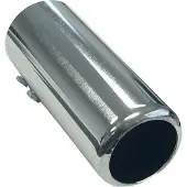 Autostyle Uitlaatsierstuk Staal/Chroom - rond 60mm - lengte 150mm - 53-57mm aansluiting