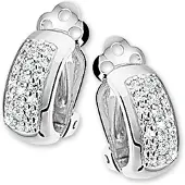 Trendjuwelier huiscollectie 1306331 Zilveren oorclips met zirkonia