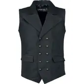 Gothicana by EMP - Gothic Bodywarmer - From Safety To Where - M tot 3XL - voor Mannen - zwart - Maat 3XL