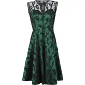 Voodoo Vixen - Rockabilly Midi-jurk - Emerald - S tot 4XL - voor Vrouwen - groen | Maat M