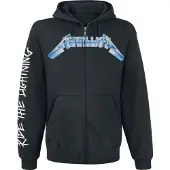 Metallica Vest met capuchon - Ride The Lightning - S tot 5XL - voor Mannen - zwart - Maat 3XL
