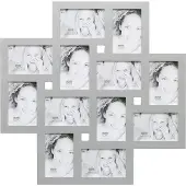 Deknudt Frames Fotolijst Zilver/ Hout - 12 Foto's 10 x 15 cm
