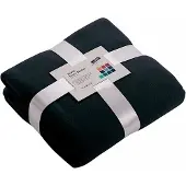 Merkloos Donkerblauw fleece deken - Plaids