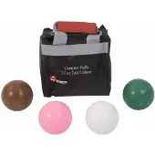 Ubergames Croquet ballen, 4 stuks, elk 355 gram, Kunststof-Top Kwaliteit