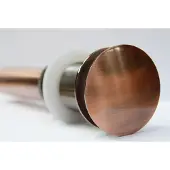 Teakea Pop-up Afvoerplug zonder overloop Rosé Goud 1 1/4 Inch