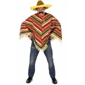 Vegaoo Mexicaanse poncho voor volwassenen