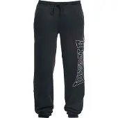 Lonsdale Broek 'Dartford' kersrood / zwart / wit