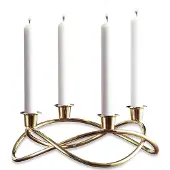 Georg Jensen Season kandelaar Ø26 cm verguld