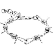 EtNox hard and heavy Armband - Barbed Wire - standaard | Maat Standard