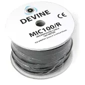 Devine MIC100/R audiokabel, 2x 0.226 mm², ø 6 mm, 100 m