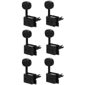 Wilkinson 162-BL stemmechanieken voor gitaar 6L zwart
