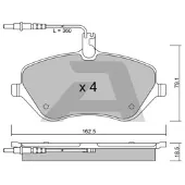 AISIN BPPE-1011 Remblokken