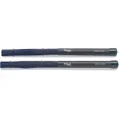 Stagg Black Nylon Brushes with Rubber Handles