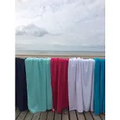 S & LT Velours strandlaken wit