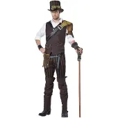 Vegaoo Steampunk avonturier kostuum voor mannen
