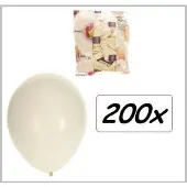 Themaparty Witte ballonnen 200 stuks