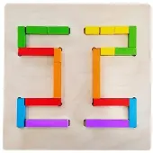 Engelhart vormenpuzzel staafjes - 20 stukjes