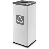 Easybin Eco flex 50 Liter vierkante afvalemmer Grijs
