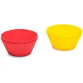Patisse Siliconen cupcake vormpjes 6 stuks Ø 5 cm