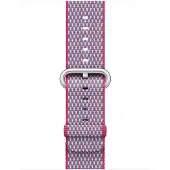 Apple Watch 38mm Nylon Woven Check Horlogeband Paars