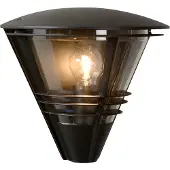 Lucide LIVIA - Wandlamp Binnen/Buiten - 1xE27 - IP44 - Zwart