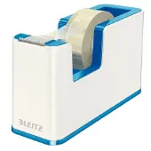 Leitz WOW Plakbandhouder - Inclusief 1 Rol Plakband - Blauw/Wit