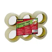 3M verpakkingstape - 6 stuks - 50x66 mm - PP - Transparant