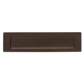 Intersteel Briefplaat met klep/regenrand mat bruin