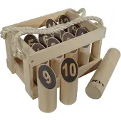 Bex Number Kubb Original In Houten Kist - Rubberhout