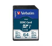 Verbatim 64GB Pro U3 SDXC