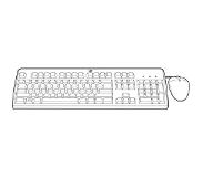 HP 631344-B21 toetsenbord USB QWERTY Engels Zwart