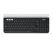 Logitech K780 Multi-Device Wireless Keyboard toetsenbord RF-draadloos + Bluetooth QWERTZ Zwitsers Grijs, Wit