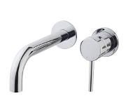 Diamond Line Wastafelkraan Inbouw Megan Mengkraan Rond Chroom 1 Greeps 21cm Uitloop
