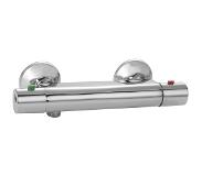 Nemo Go Isisave thermostatische douchekraan waterbesparend inclusief rozetten en S-koppelingen chroom AG167-3(150MM)